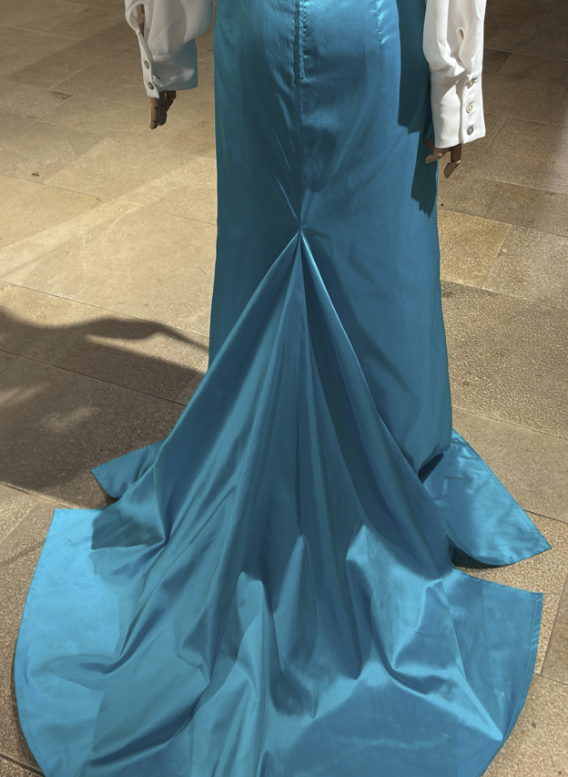 Abendrock Türkis SEIDE