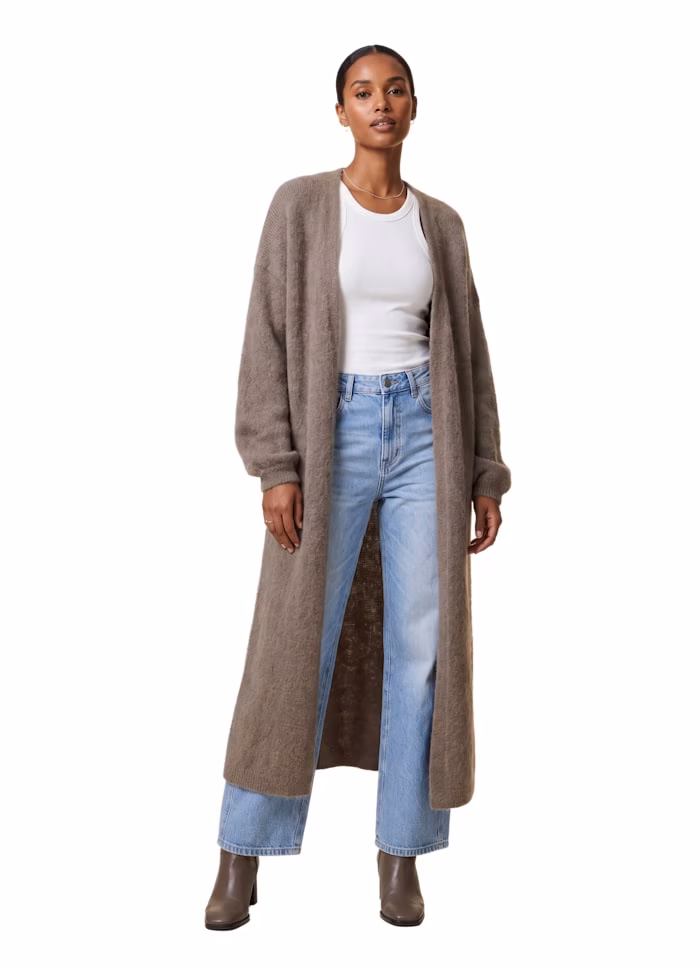 Long Alpaca Cardigan, Bild 2